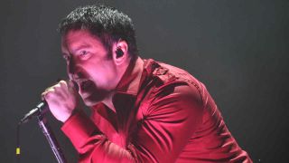 Nine Inch Nails’ Trent Reznor performing onstage in 2007