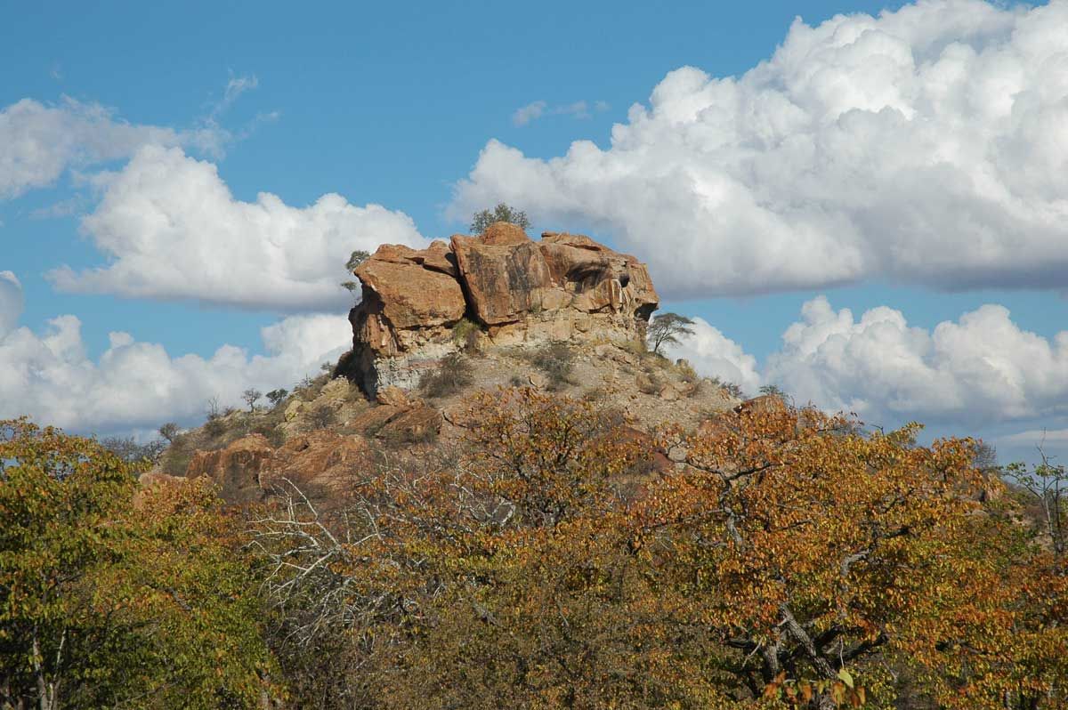 An ancient rainmaking site called ratho kroonkop used by shamans in South Africa.