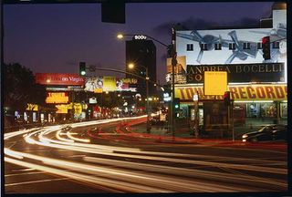 Sunset Strip at night