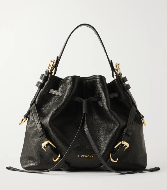 Givenchy, Voyou Small Embellished Leather Bucket Bag