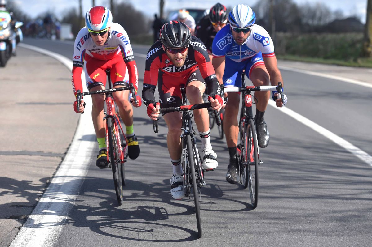 Danilo Wyss (BMC) leading the bunch