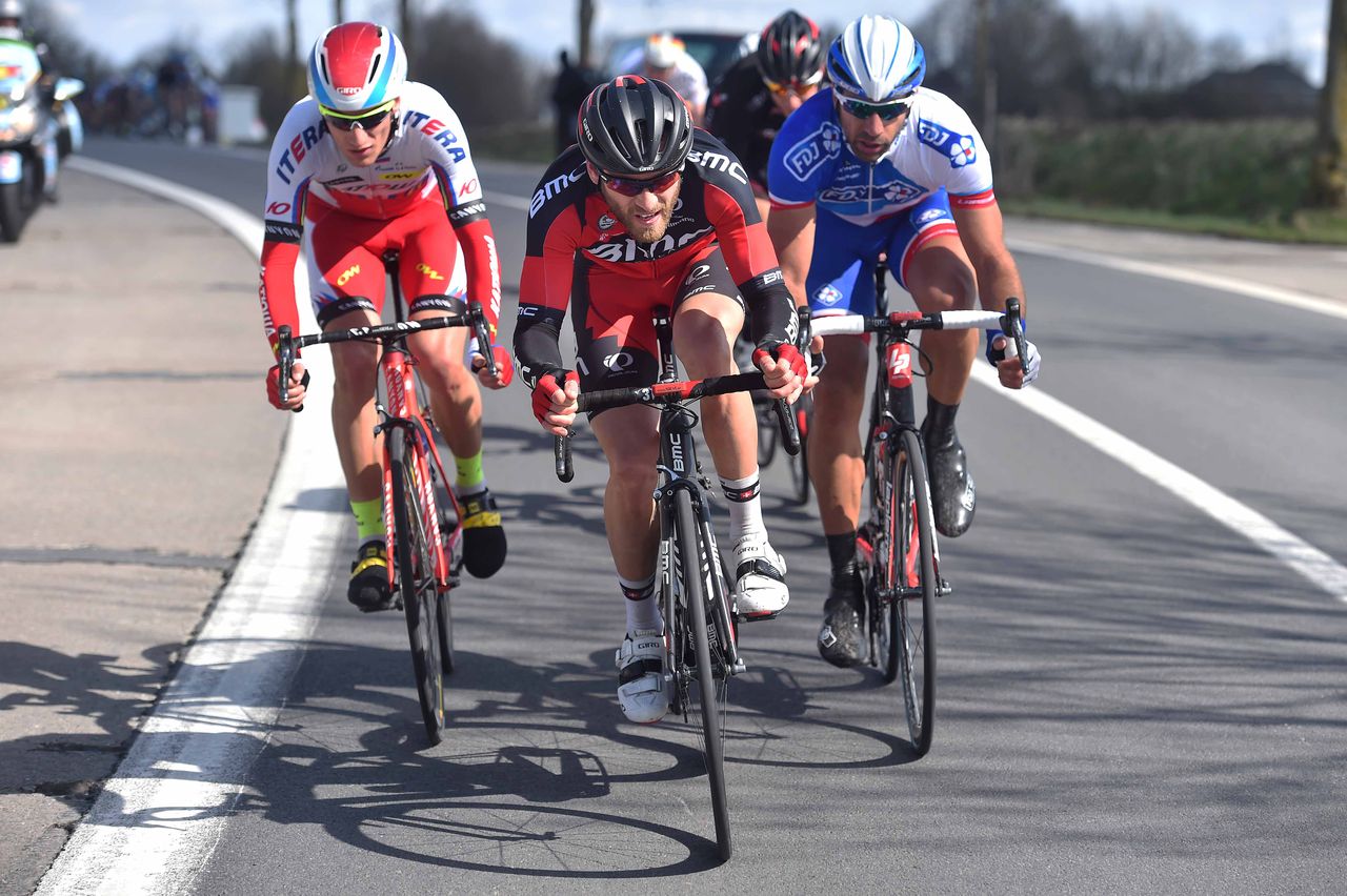 Danilo Wyss (BMC) leading the bunch