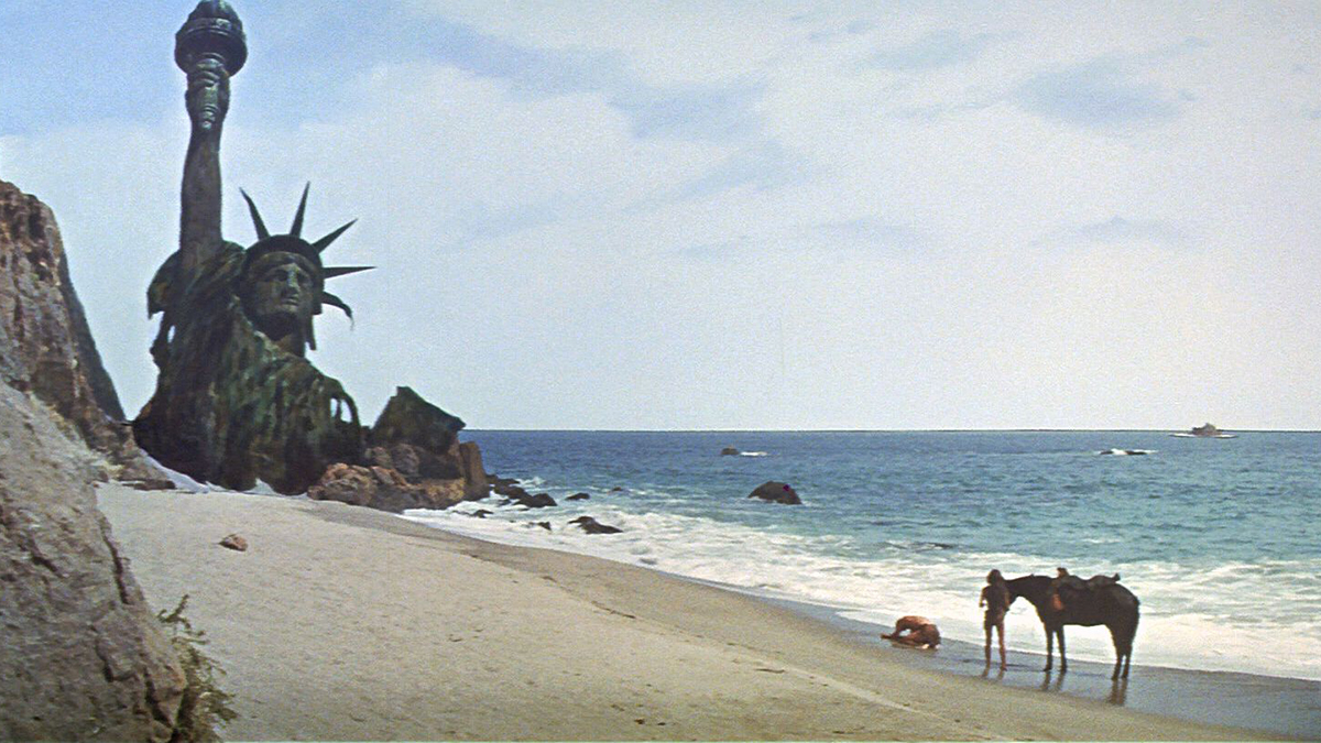 The ending of Planet of the Apes