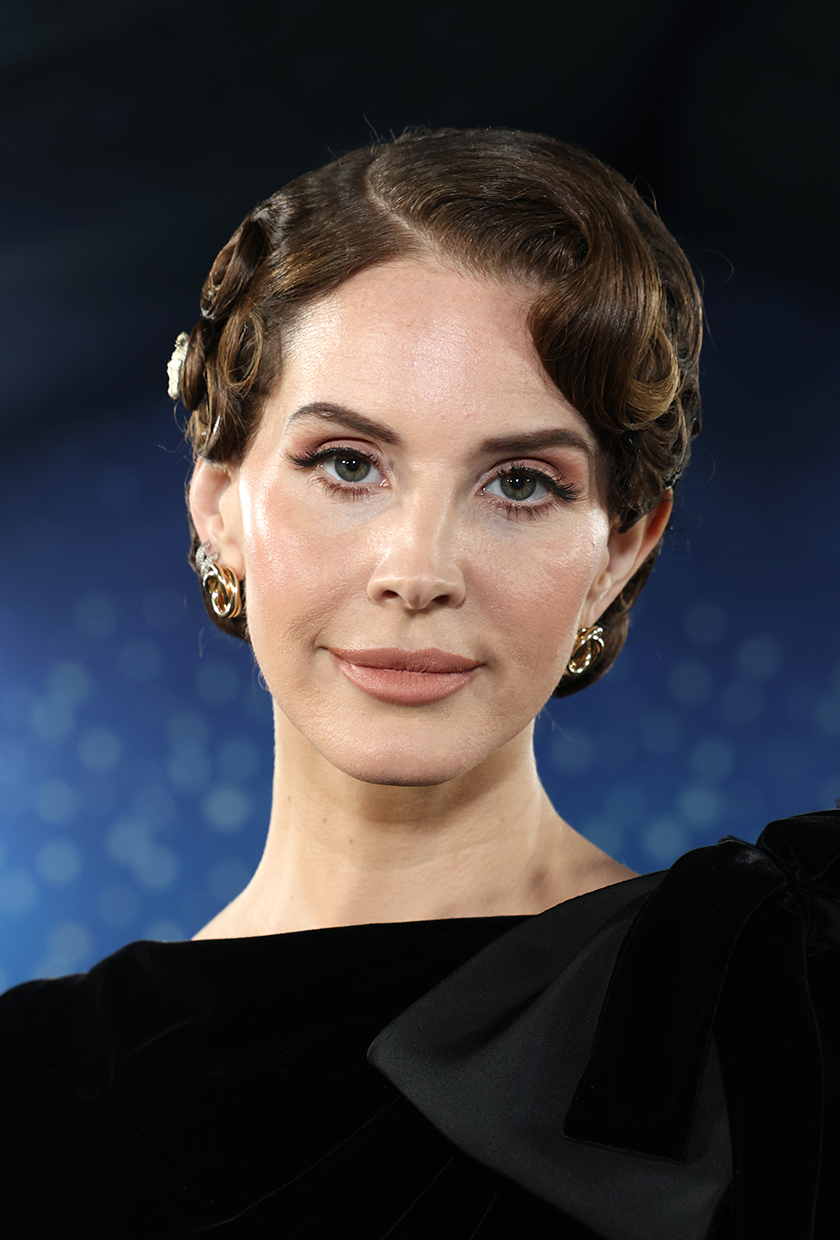 Lana Del Rey with victory rolls hairstyle at Met Gala 2025