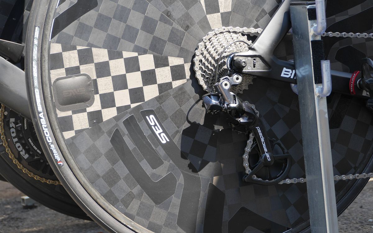 CeramicSpeed OSPW rear derailleur upgrades were also seen on some of the Dimension Data BMC Timemachine bikes