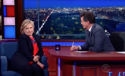 Hillary Clinton and Stephen Colbert had a lively interview on Late Show