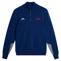 J.Lindeberg Golf Jumper - Nathaniel Merino QZ | Available at Golf Poser&nbsp;
Now $175