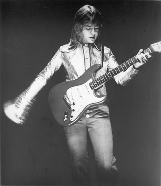 Rick Derringer playing a Fender Stratocaster