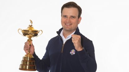 Zach Johnson with the Ryder Cup