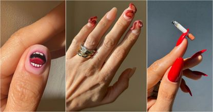 Halloween nail art by Betina Goldstein