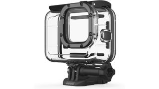 Hero 9 clear plastic housing on a white background