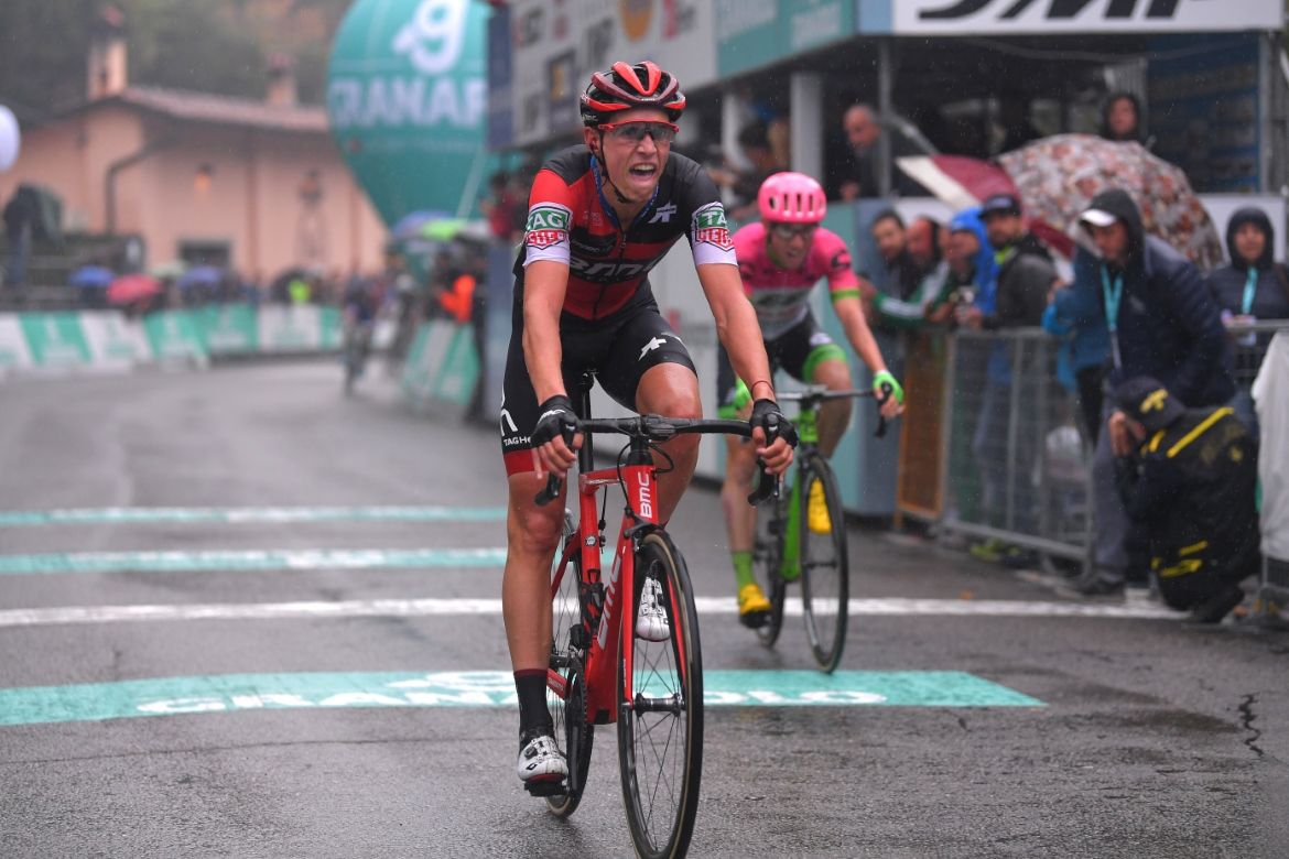 Teuns crosses the line for third place