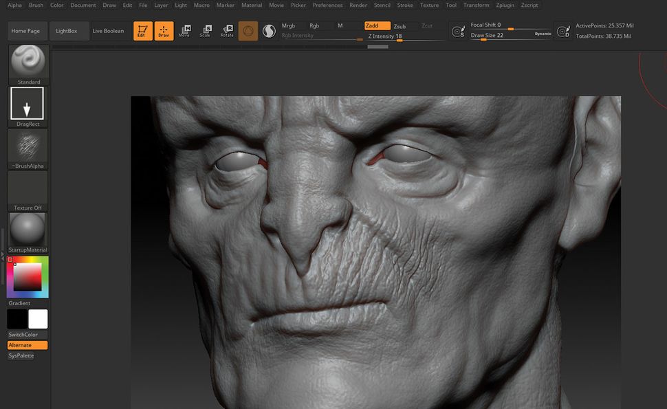 how to make mostash in zbrush