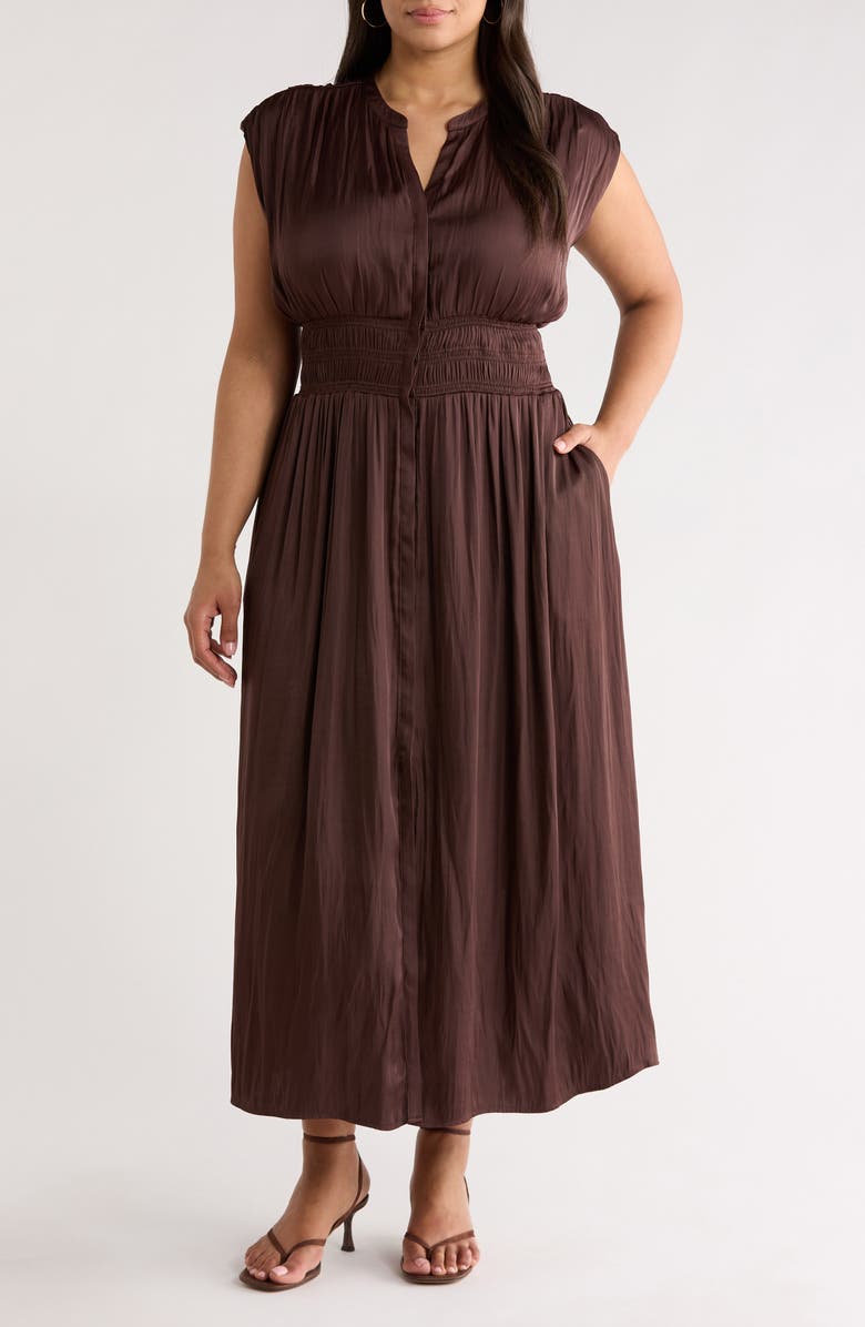 Smocked Waist Maxi Dress