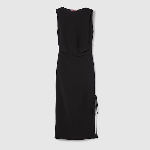 Silk Crêpe Dress With Embroidery