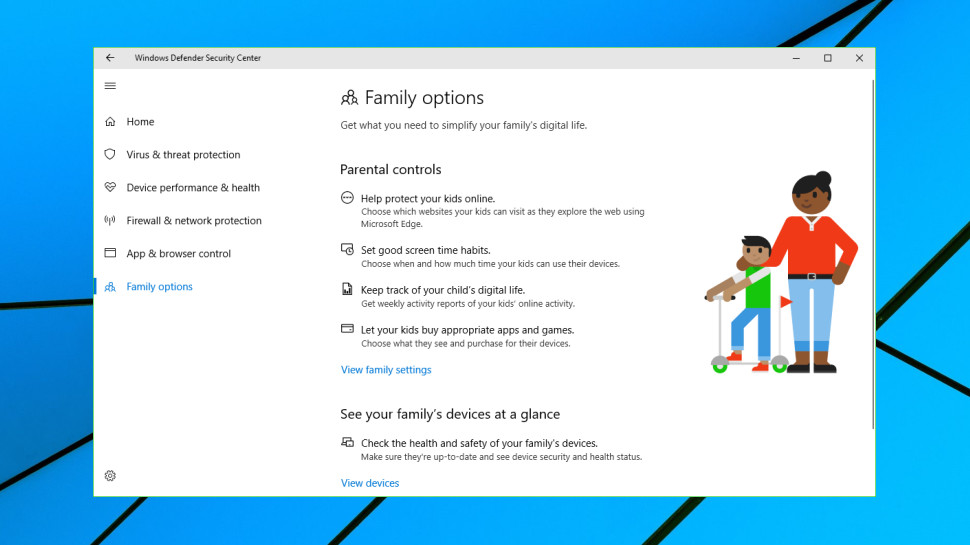 Windows Defender Parental Controls