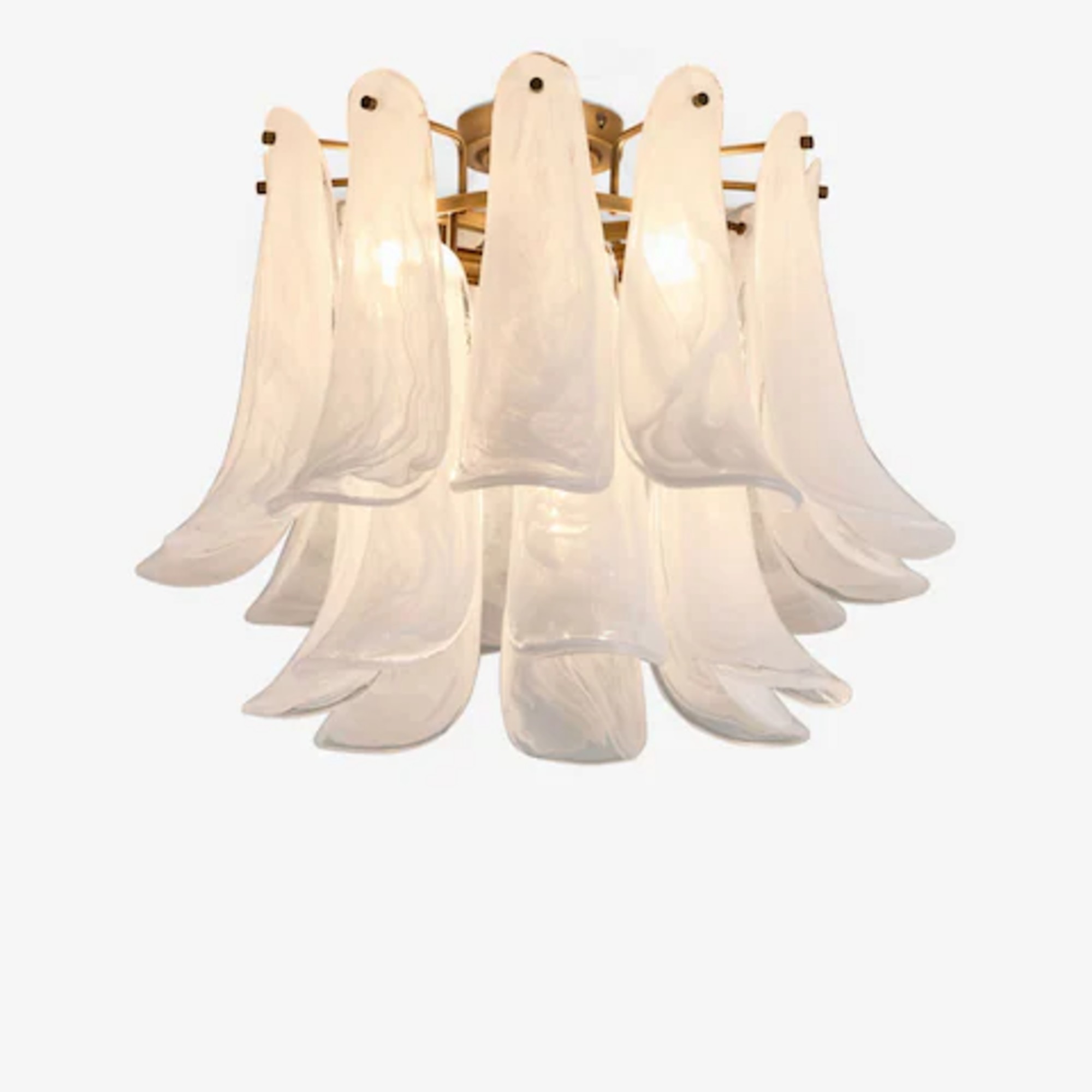 Next White Messina Flush Fitting Ceiling Light