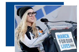 Delaney Tarr at the March for Our Lives in Washington