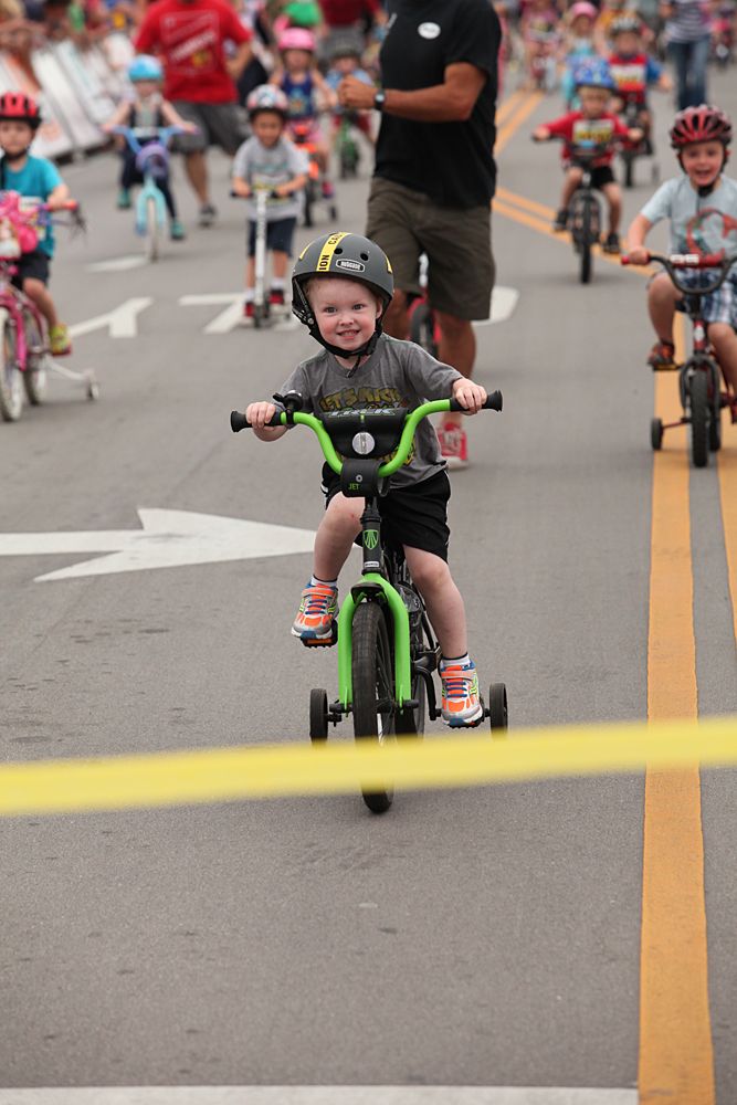Even the kids enjoyed the racing