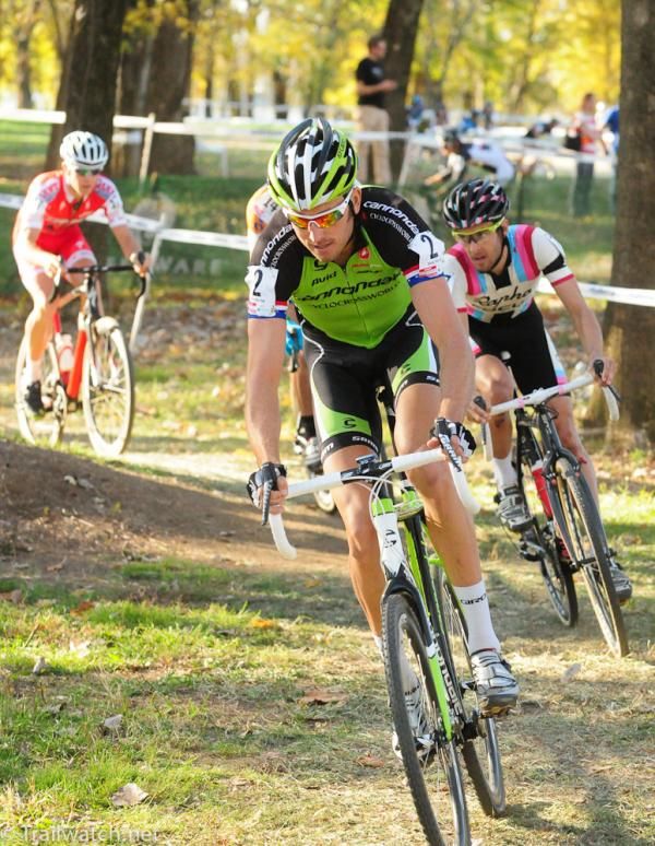 Ryan Trebon (Cannondale) with Chris Jones close behind