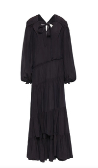 3.1 PHILLIP LIM Asymmetric bow-detailed crinkled-crepe midi dress | was $595, now $149