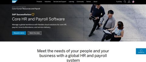SAP SuccessFactors Core HR and Payroll Software Review Hero