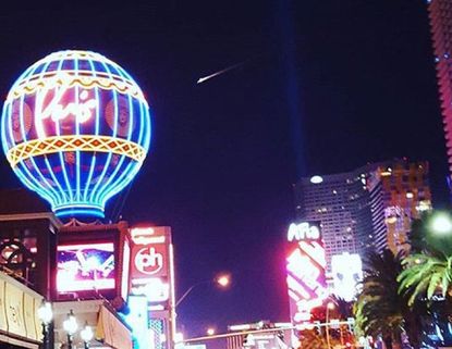 The fireball spotted above Las Vegas.