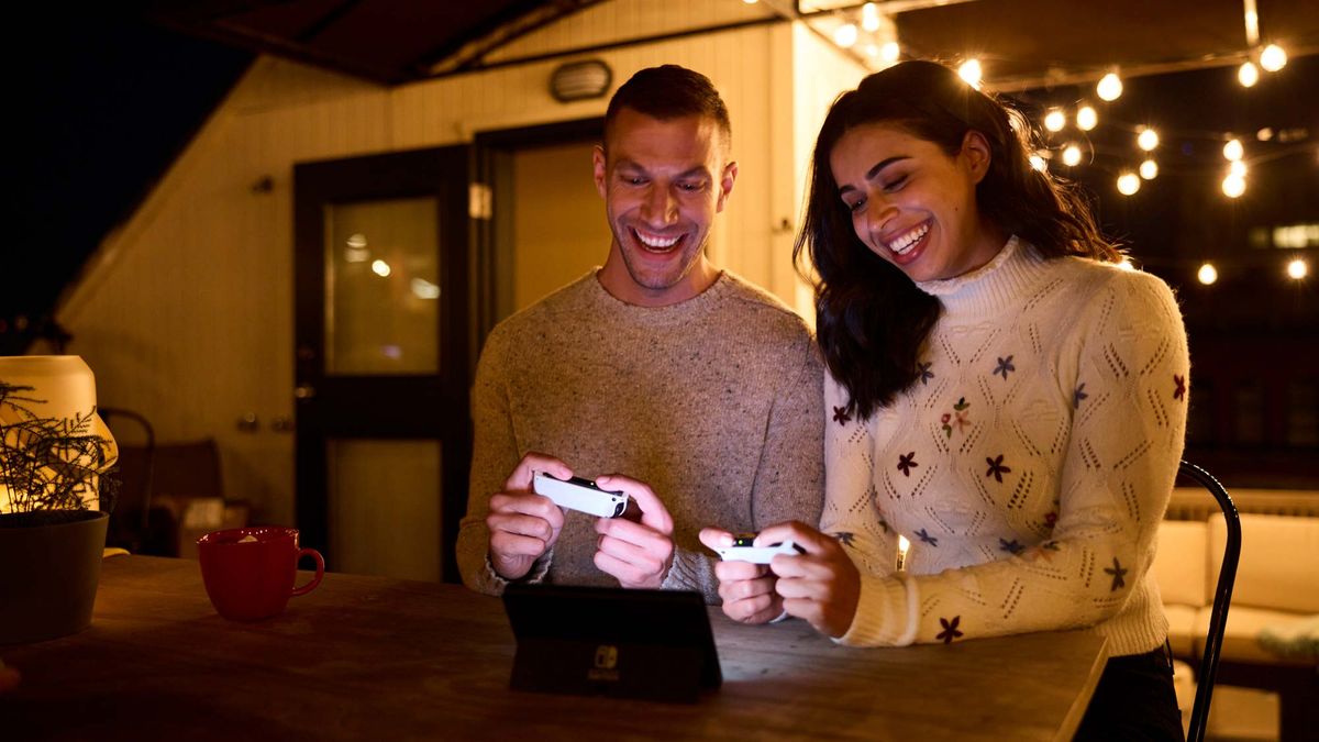Nintendo Switch OLED multi-player controllers
