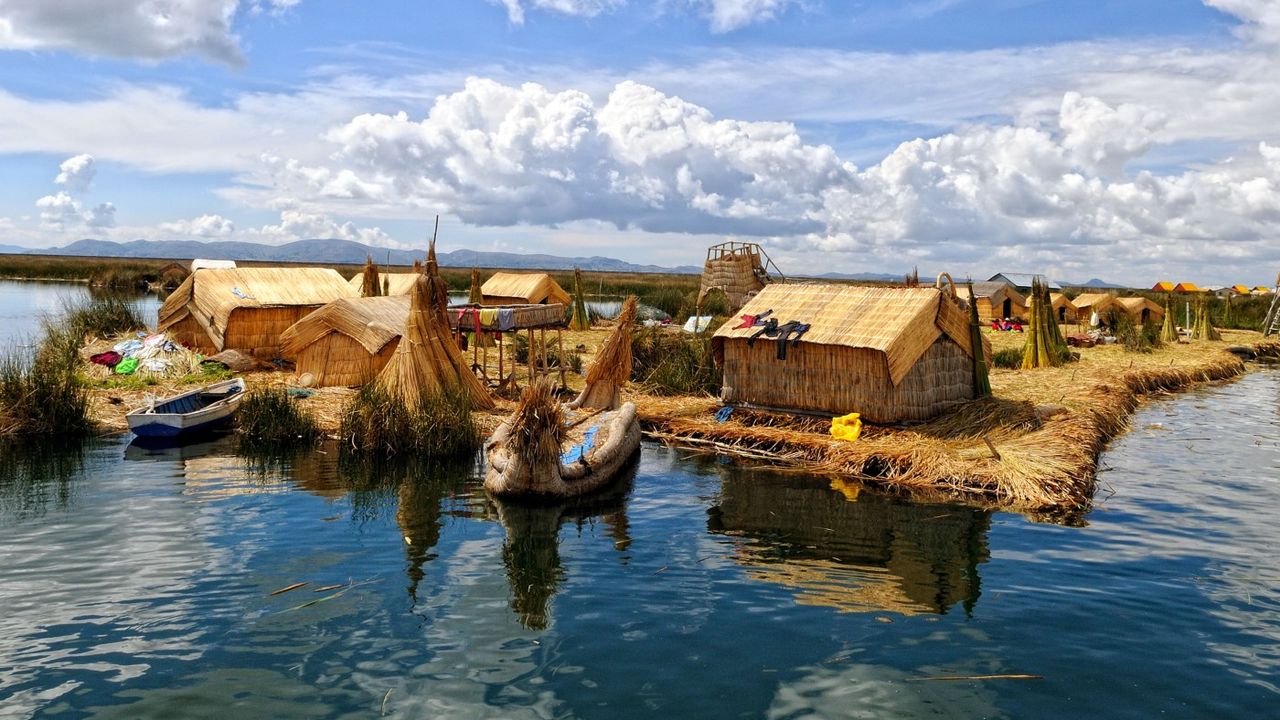 One of Lake Titicaca’s ‘curious’ floating islands 