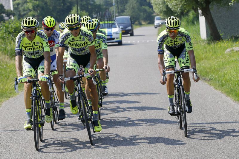 Tinkoff-Saxo show off the new camo kit for the Tour de France