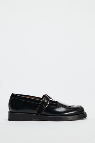 Buckled Leather Loafers