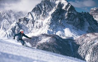 Skiing in the Dolomites - 3Zinnen ski area