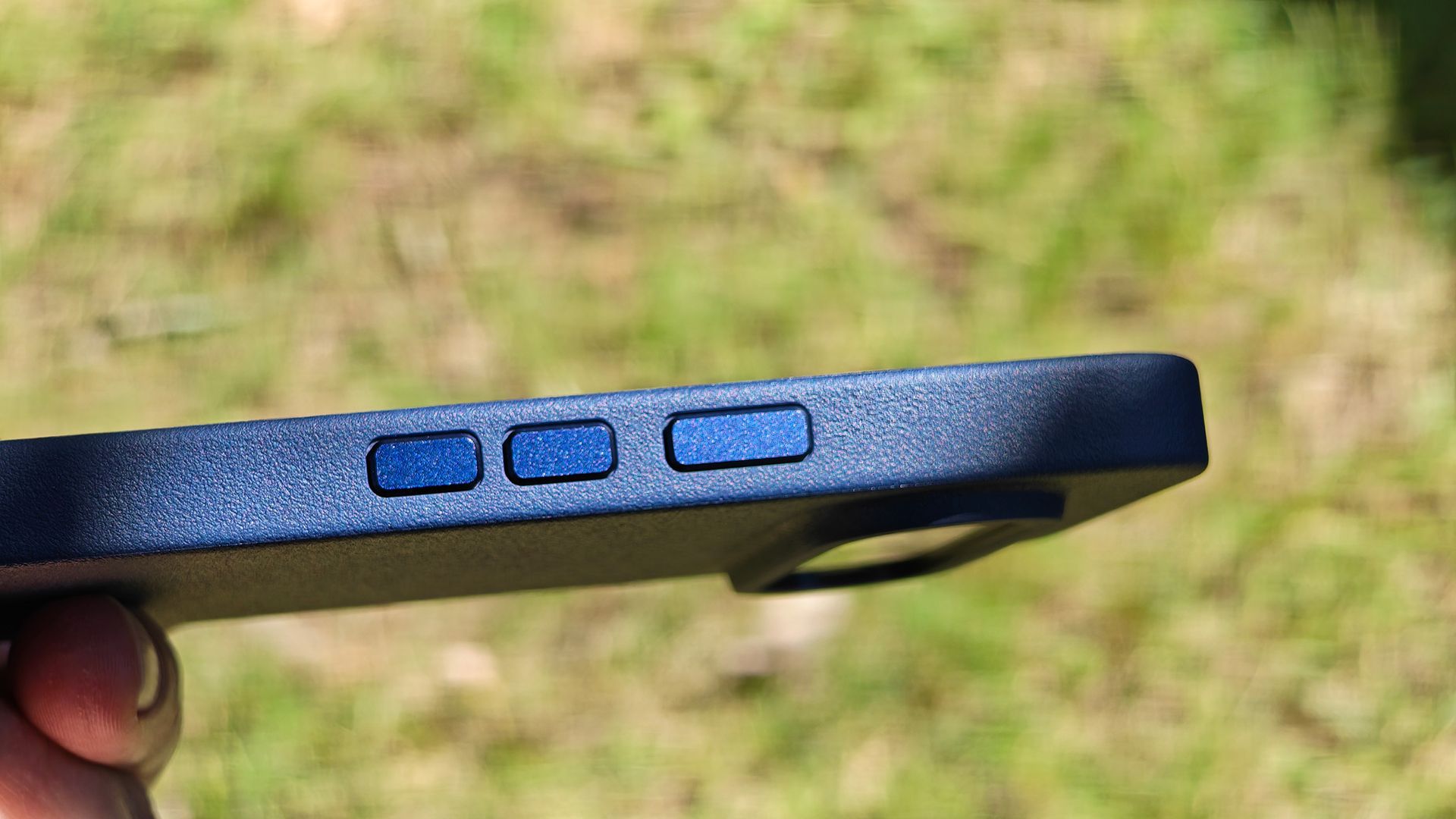 A blue Dbrand MNML case on a Google Pixel 11 Pro