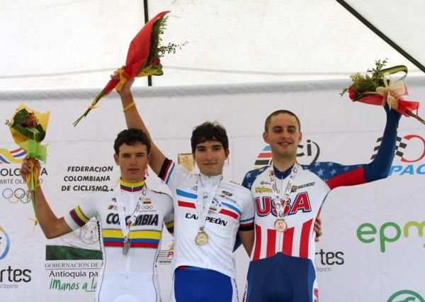 The U23 men's podium