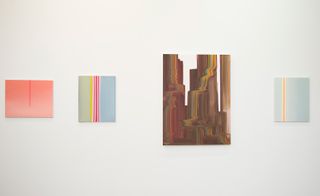 Paintings on display at Division Gallery, Toronto