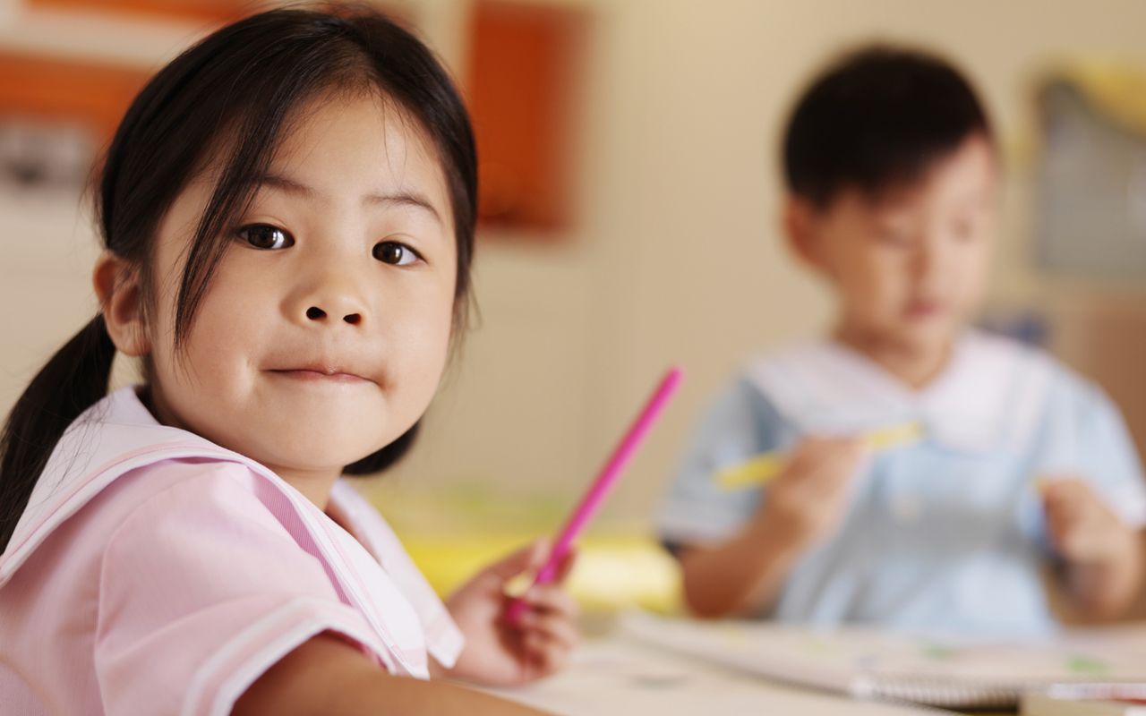 Girl at Preschool