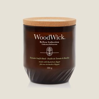 Woodwick Renew Tomato Leaf & Basil Medium Jar Candle