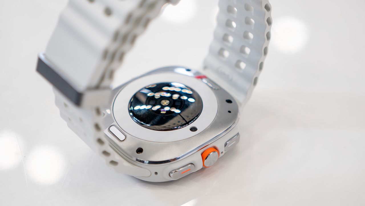 The underside of the Samsung Galaxy Watch Ultra