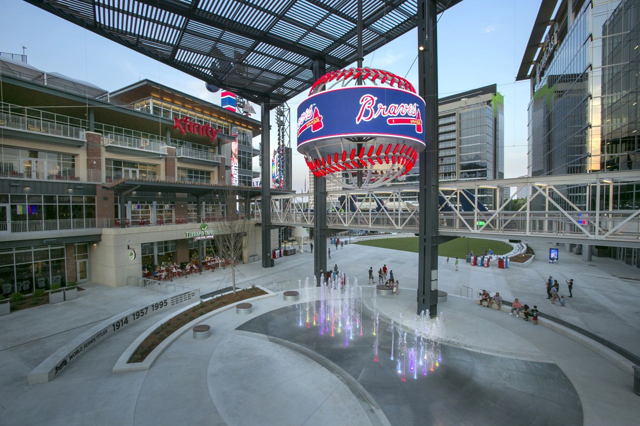 NanoLumens LED visualization solution installed at the Atlanta Braves SunTrust Park Stadium in Atlanta, GA