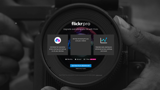 Screenshot of the Flickr Pro upgrade page