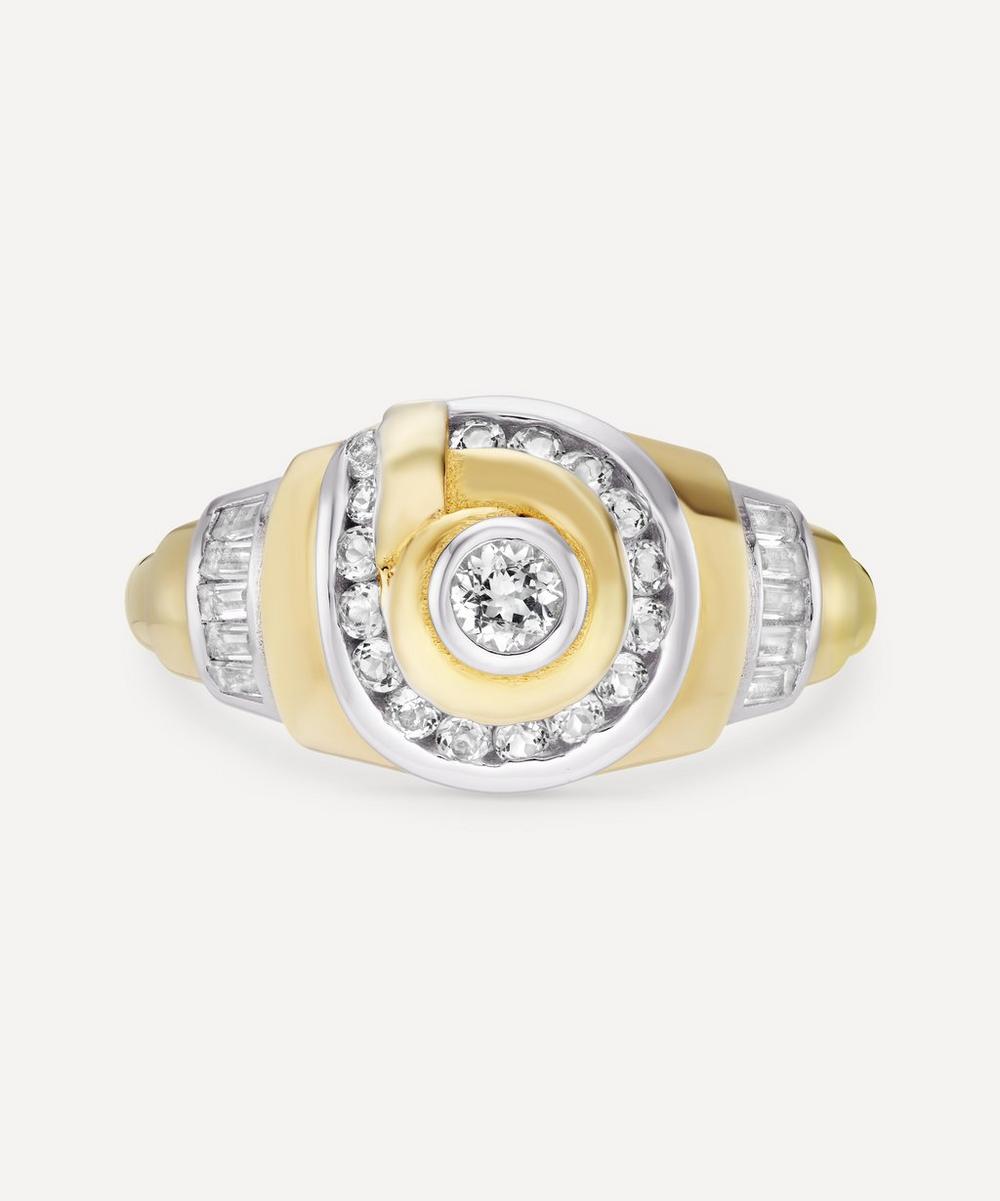 18ct Gold-Plated Vermeil Silver Edith Ring