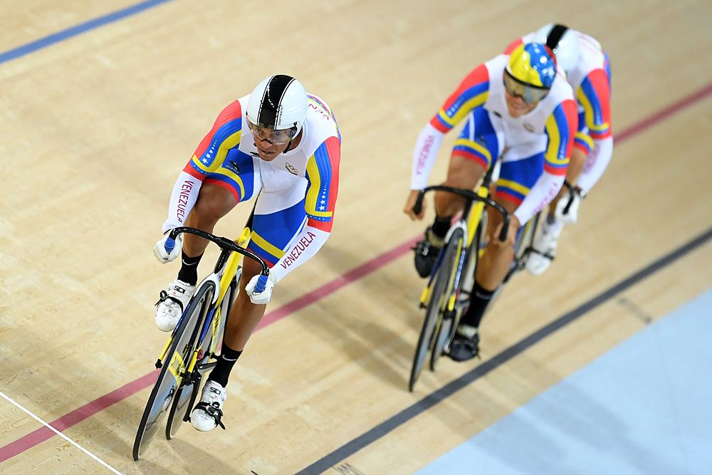 Venezuela men's sprint team - Cesar Marcano, Hersony Canelon, Angel Pulgar