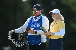 Maja Stark of Sweden looks on from the 9th hole during the final round of the Women's Scottish Open