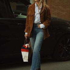 woman holding tote for gifting