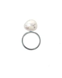 Enamel Baroque Pearl Ring $355 | Fry Powers