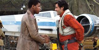 Finn and Poe in the Resistance Base