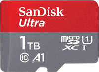 SanDisk Ultra microSDXC | 1TB | 120 Mb/s transfer speed | $199.99