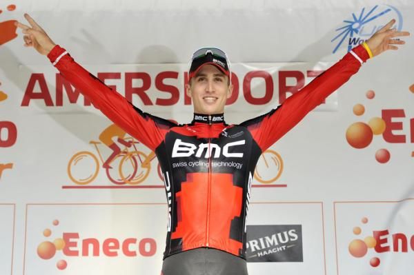 Taylor Phinney (BMC) on the podium