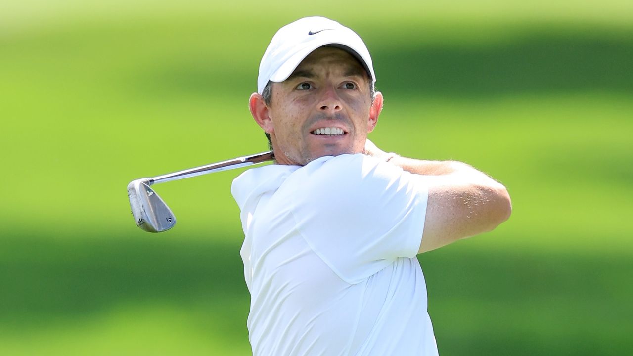 Rory McIlroy of Northern Ireland plays his second shot on the first hole during the first round of the Arnold Palmer Invitational presented by Mastercard at Arnold Palmer Bay Hill Golf Course 