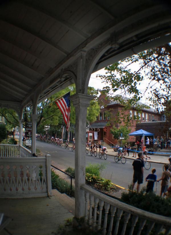 The race traversed through some beautiful neighborhoods&hellip;